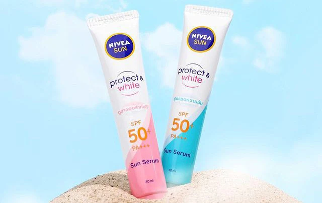 perbedaan sunscreen nivea pink dan biru